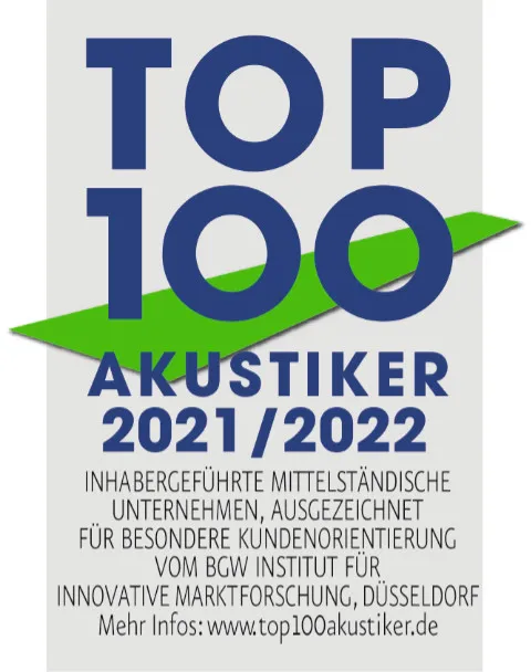 TOP 100 Akustiker Auszeichnung 2021/2022