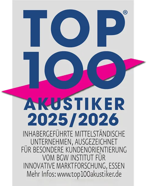 TOP 100 Akustiker Auszeichnung 2025/2026